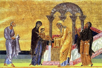 La miniatura del Menologio di Basilio II ca 986 Roma Biblioteca Vaticana Vat. gr. 1613